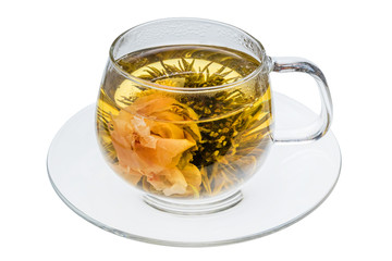 牡丹の工芸茶　アジアのハーブティー blooming tea