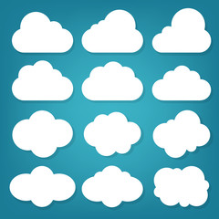 Clouds. Cloud vector.
