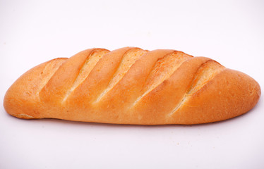 Bread isolated on white background
