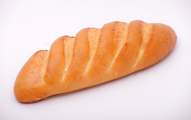 Bread isolated on white background