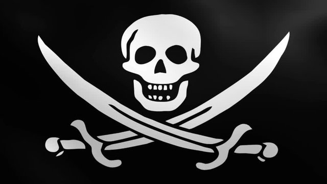 Pirate Flag Waving