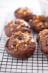 Homemade chocolate bagels