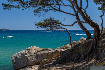 Nice coastal in Casta brava of Spain