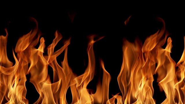 Flames shot with a high speed camera.

This video works great as a background or as a design element that can be used in your own videos or animations because the flames are tilable from the left to right so that you repeat the video side to side to make it as wide as you want. And this video also seemlessly loops so that you can have the flames play for any length needed.

You can easily composite the flames over your own footage by using the Add or Screen transfer mode in your editing or compositing program or editing software.