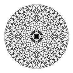 Mandala. Template Circular Ornament