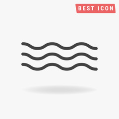 Wave Icon Eps10, Wave Icon Vector