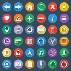 Set of 36 software vector icons