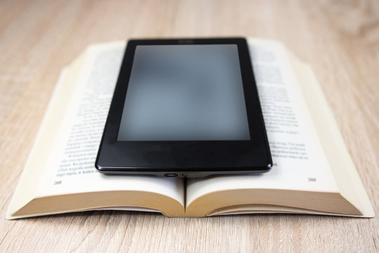 Old book and modern one