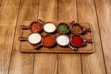 beautiful appetizer on background