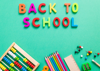 back to school colorful background