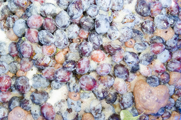 Fermenting plum spirit.