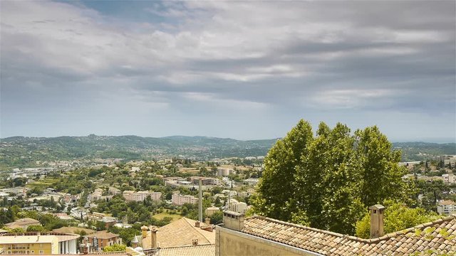 Scenic overview of Grasse, Cote D'Azur France