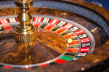 Casino roulette wheel