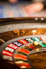 Casino roulette wheel