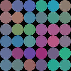 Colors low poly circle style vector mosaic background