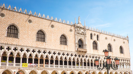 Doge's Palace. Arches in Piazza San Marco, Venezia