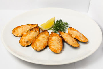 beautiful appetizer on a white background