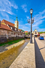 Town of Samobor architecture vertical view