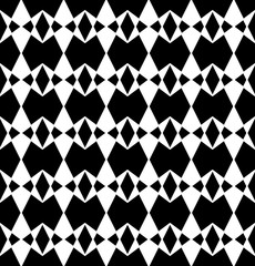 Abstract geometric black and white hipster fashion pillow pattern