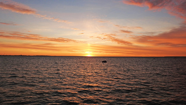 Sunset in Tallinn city. - Powered by Adobe