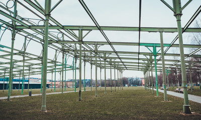 Fototapeta premium construction site at a park