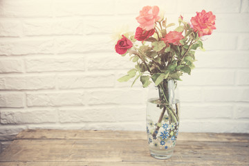 flowers on vase