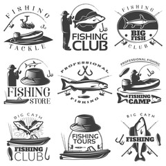 Fishing Emblem Set