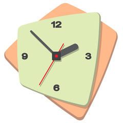 Image clock dial. Scheme relations and arrows denote time.
