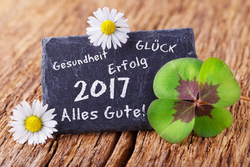 Grußkarte  -  Neujahr 2017