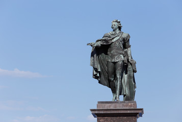 Fototapeta na wymiar Gustav III:s staty utförd av Johan Tobias Sergel (1740-1814)