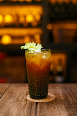 unusual beautiful cocktail. lemonade
