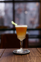 unusual beautiful cocktail. lemonade

