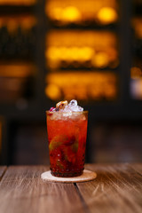 unusual beautiful cocktail. lemonade
