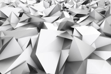 3D rendering of abstract polygonal background