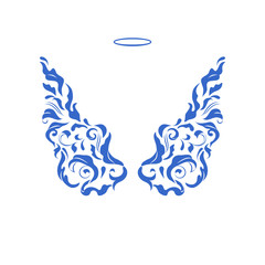 Wings angel and Nimbus