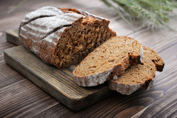 Sliced rye bread