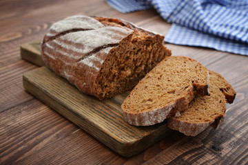 Sliced rye bread