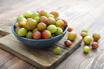 Fresh ripe gooseberries