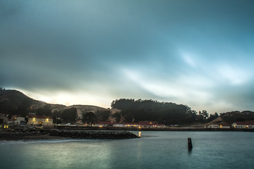 HDR Sunset picture taken at Fort Baker near the coastline