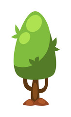 Garden tree vector