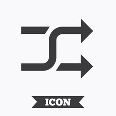 Shuffle sign icon. Random symbol.