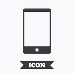 Smartphone sign icon. Support symbol.