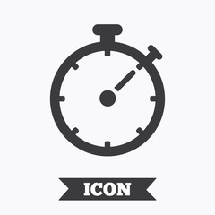 Timer sign icon. Stopwatch symbol.