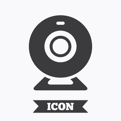 Webcam sign icon. Web video chat symbol.