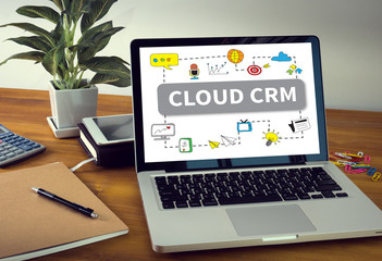 Fototapeta premium CLOUD CRM