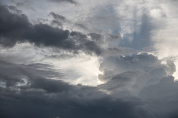 dark storm clouds before rain