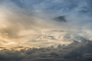 dark storm clouds before rain