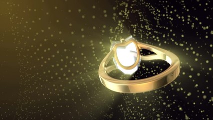 Diamond Ring Background 4K (Seamless Loop E)