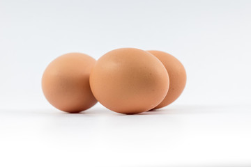 Eggs Isolated on white background