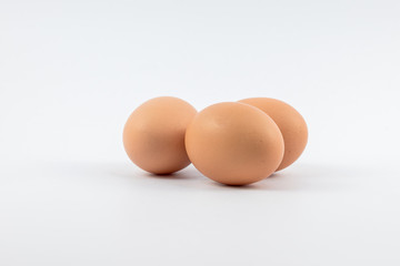 Eggs Isolated on white background